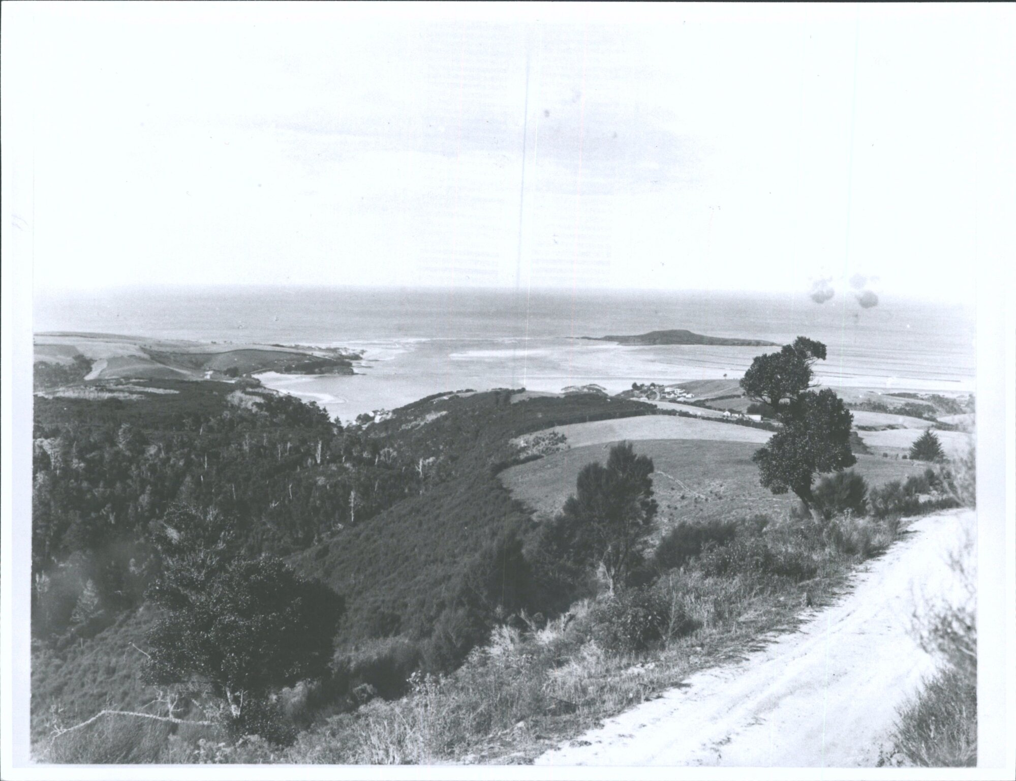 Taieri Mouth and Taieri Island from Road to Waihola
