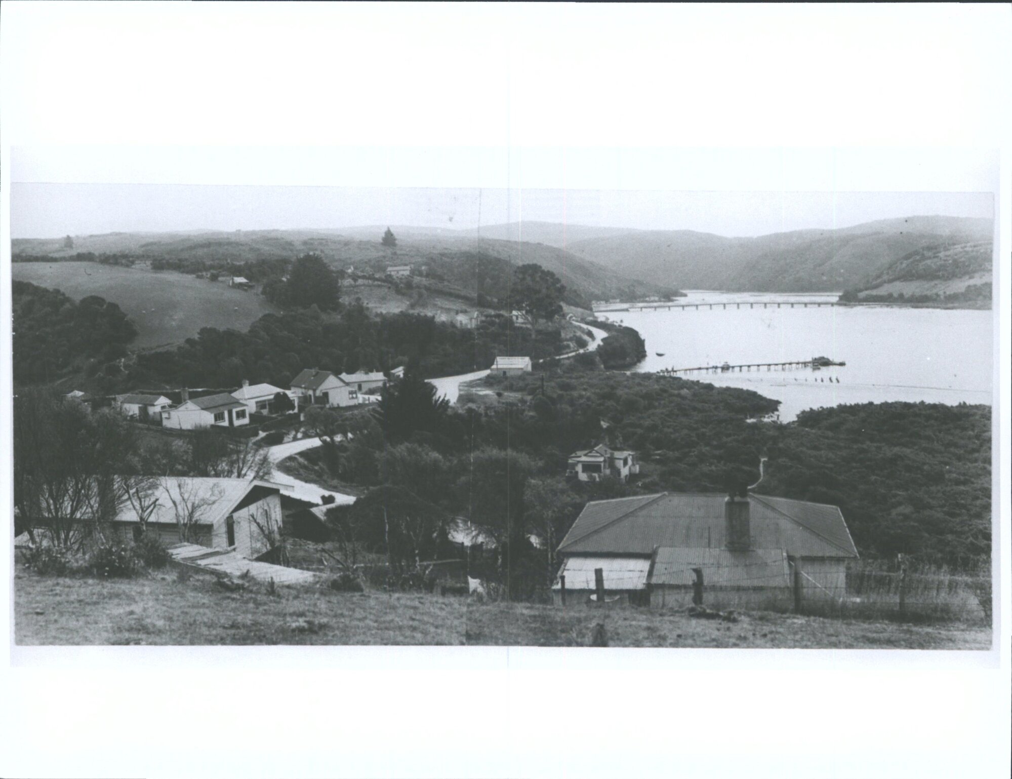 View of Taieri Mouth, Looking Inland