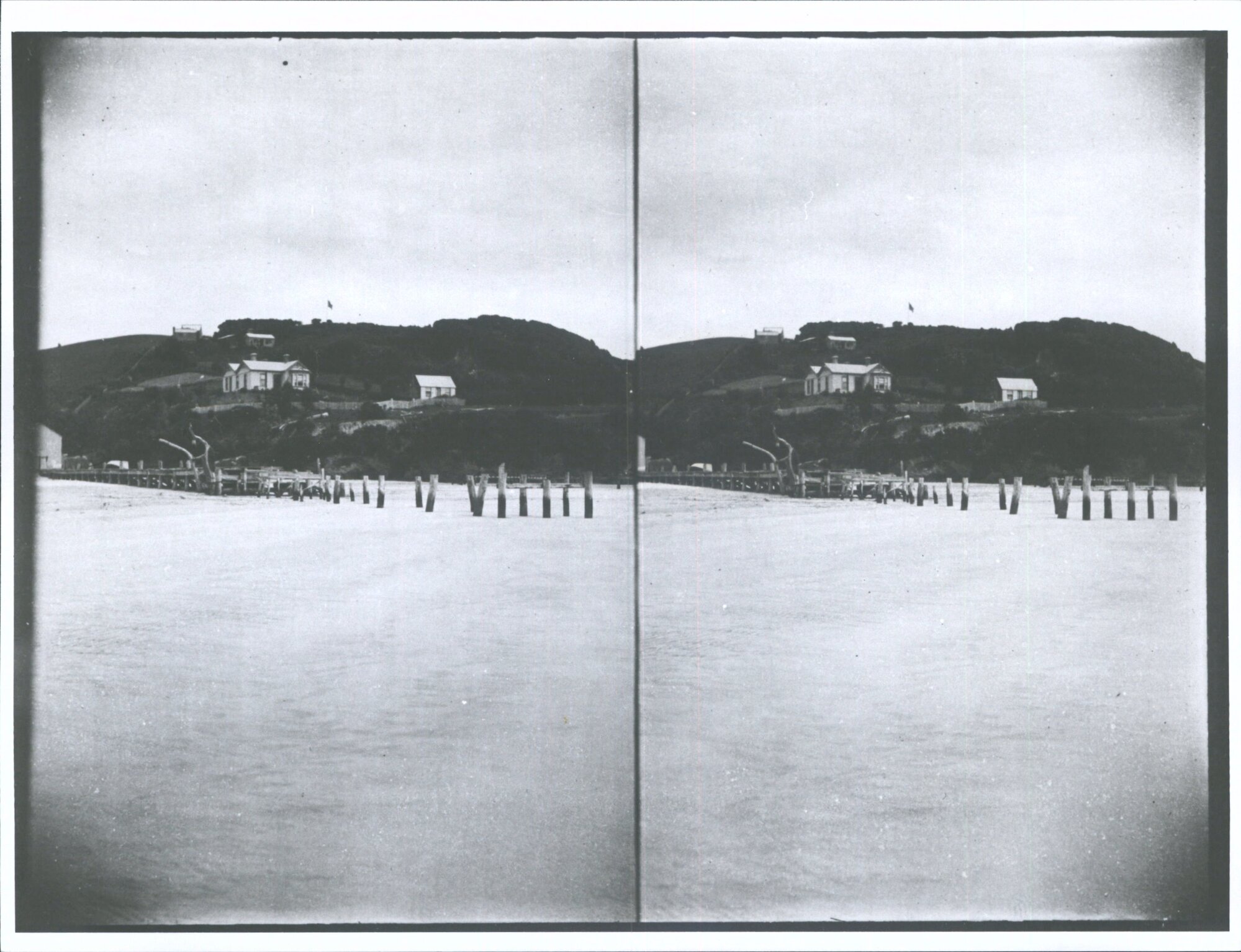 Taieri Mouth Pier and Dwellings