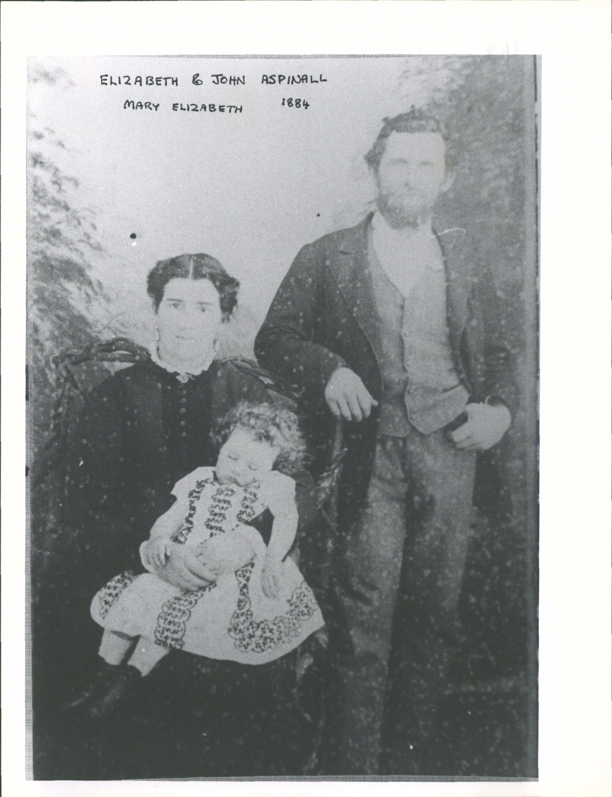 ASPINALL, John, Elizabeth &amp; young Mary Elizabeth