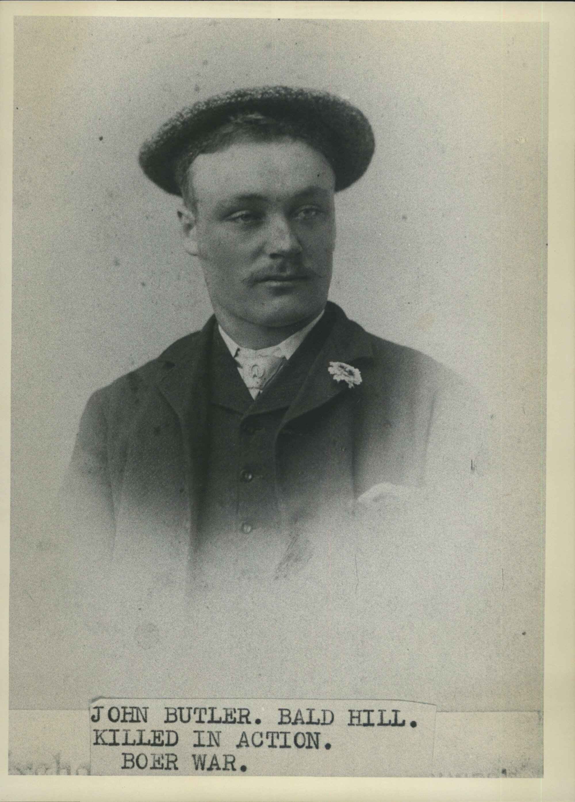 BUTLER, John (Bald Hill) Killed in action. Boer War