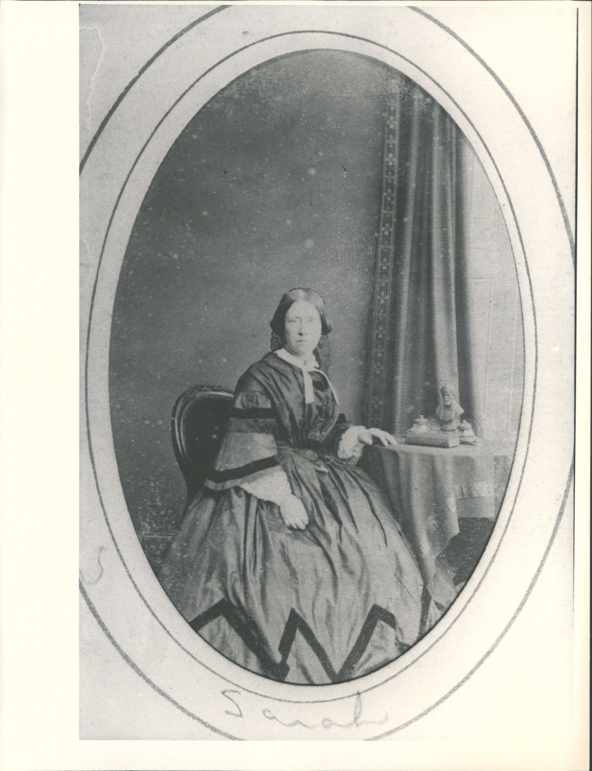 'Sarah' perhaps the housekeeper