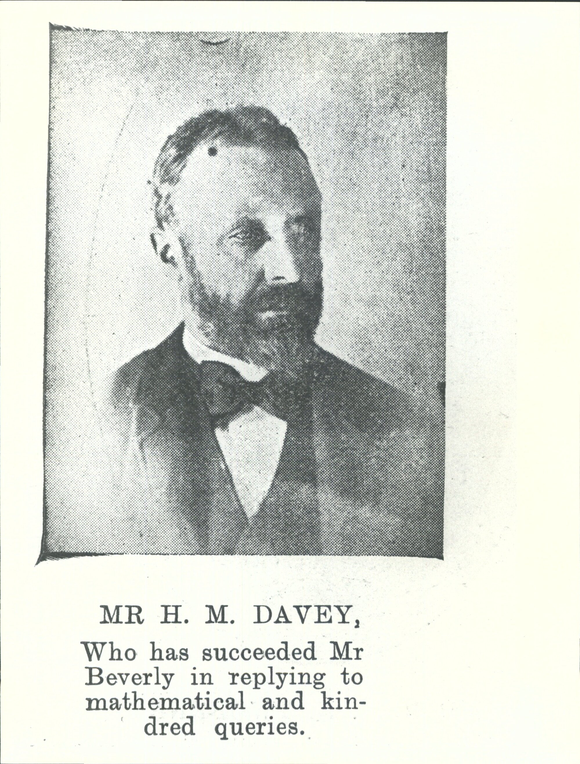 DAVEY, H. M.