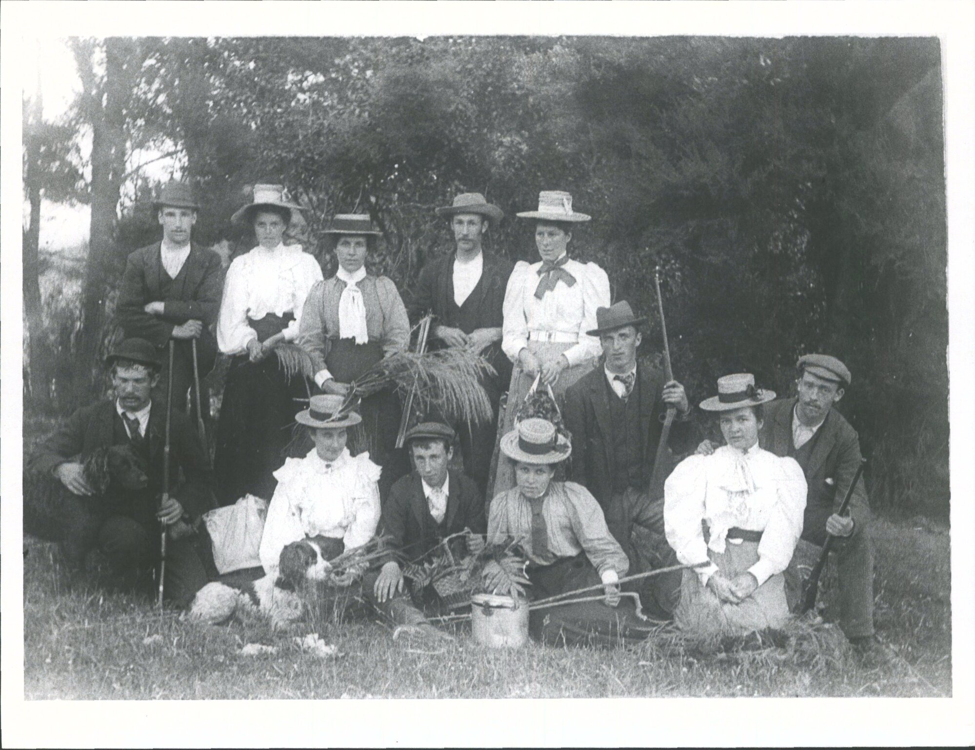 OUTRAM Family at Whare Flat