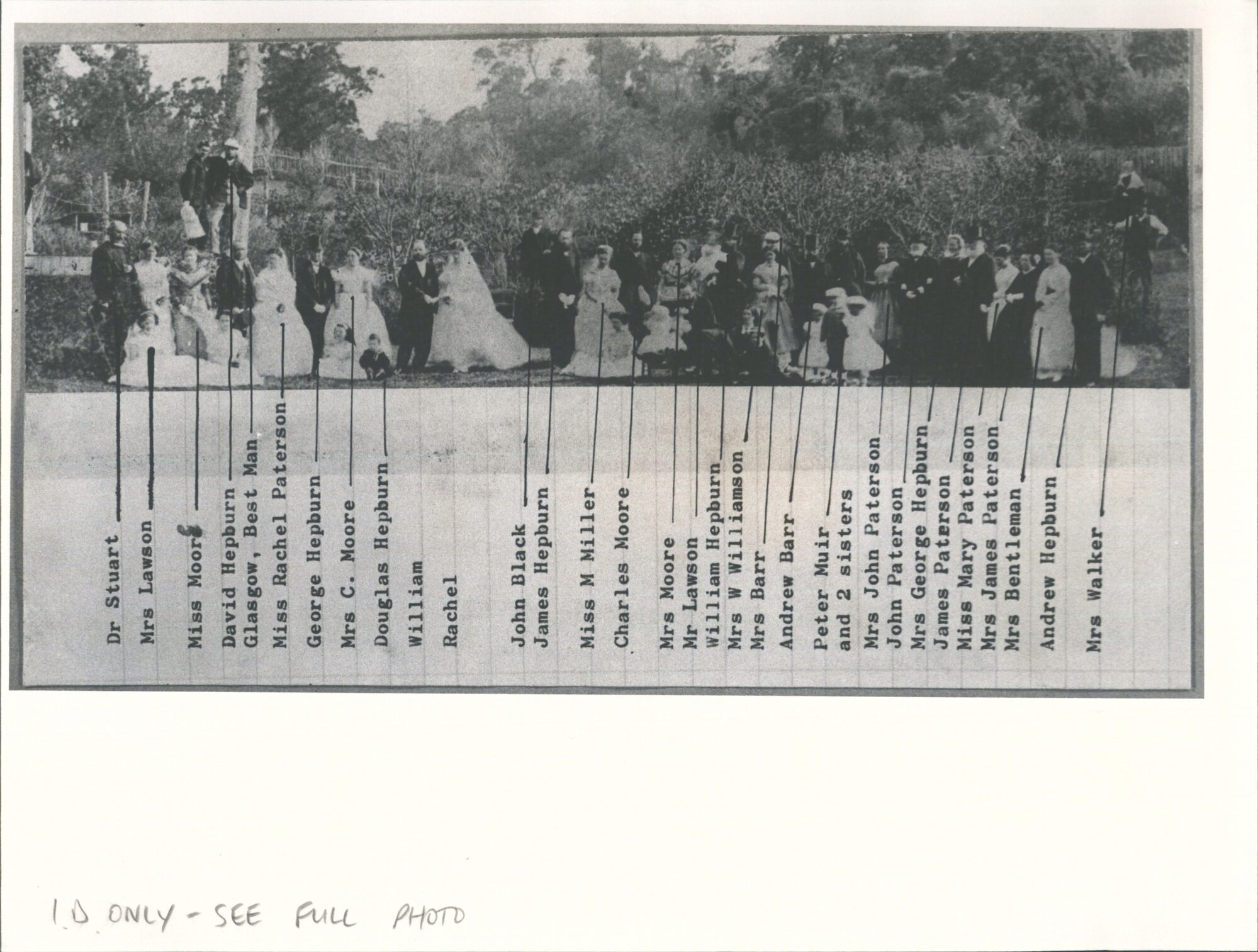 STEWART, William Downie Wedding to Rachel Hepburn