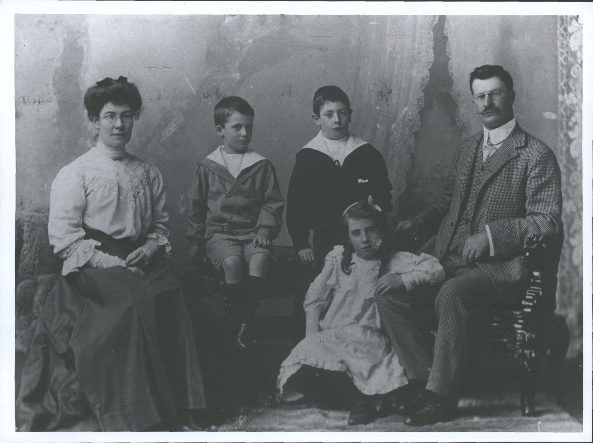 Tonkin Family ca. 1910 Lance Charles the older boy was born in 1898