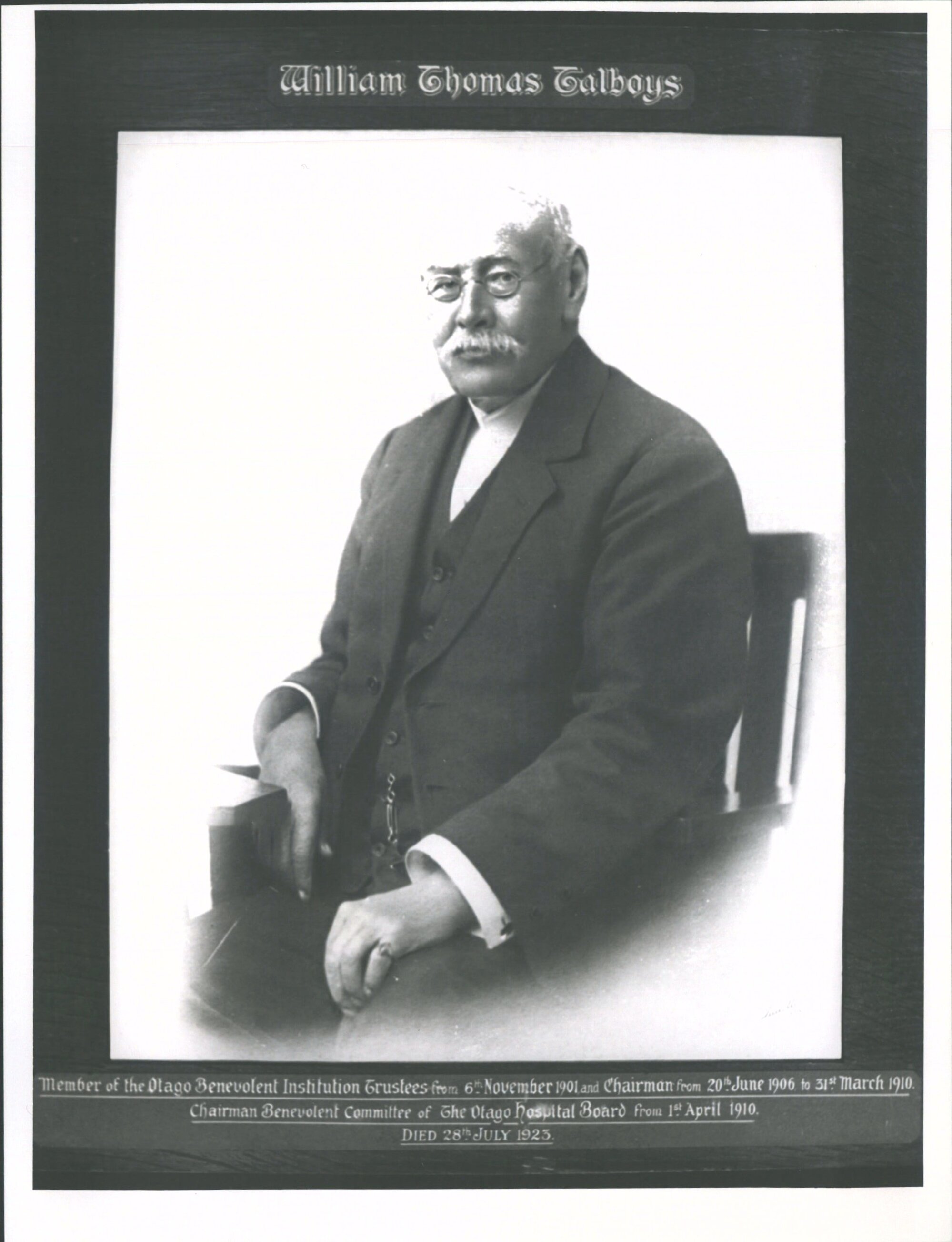 TALBOYS, William Thomas d. 28/7/1923