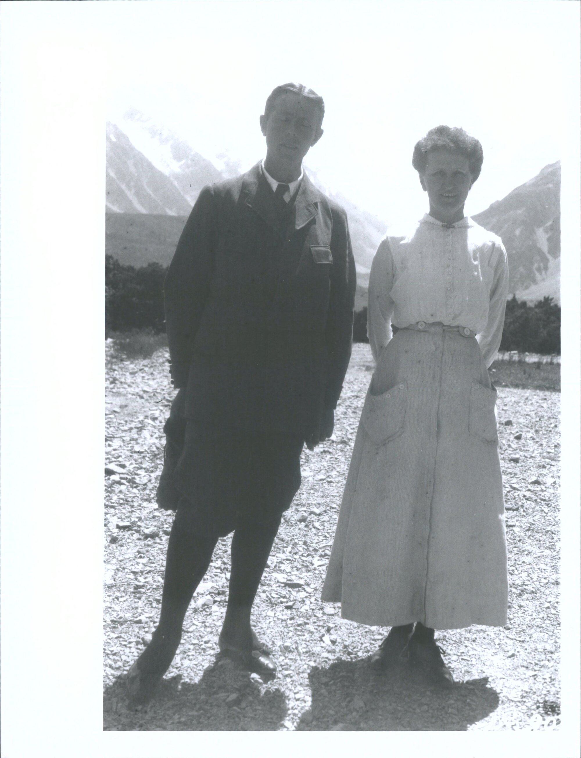 Films Hermitage 1926"  (possibly English climbing friend Palmer &amp; wife)