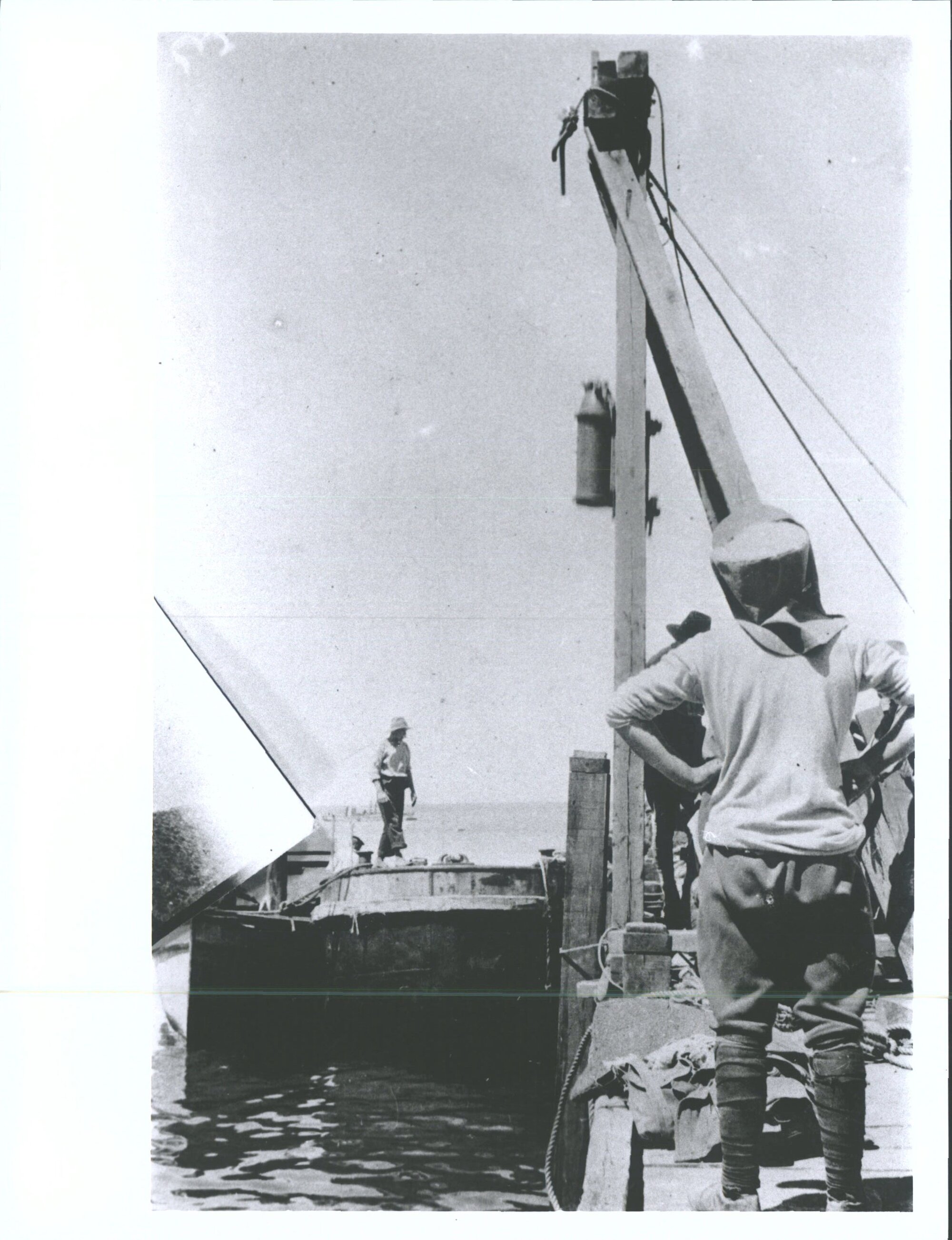 Pile driving at Anzac Cave with a [Gooben] shell