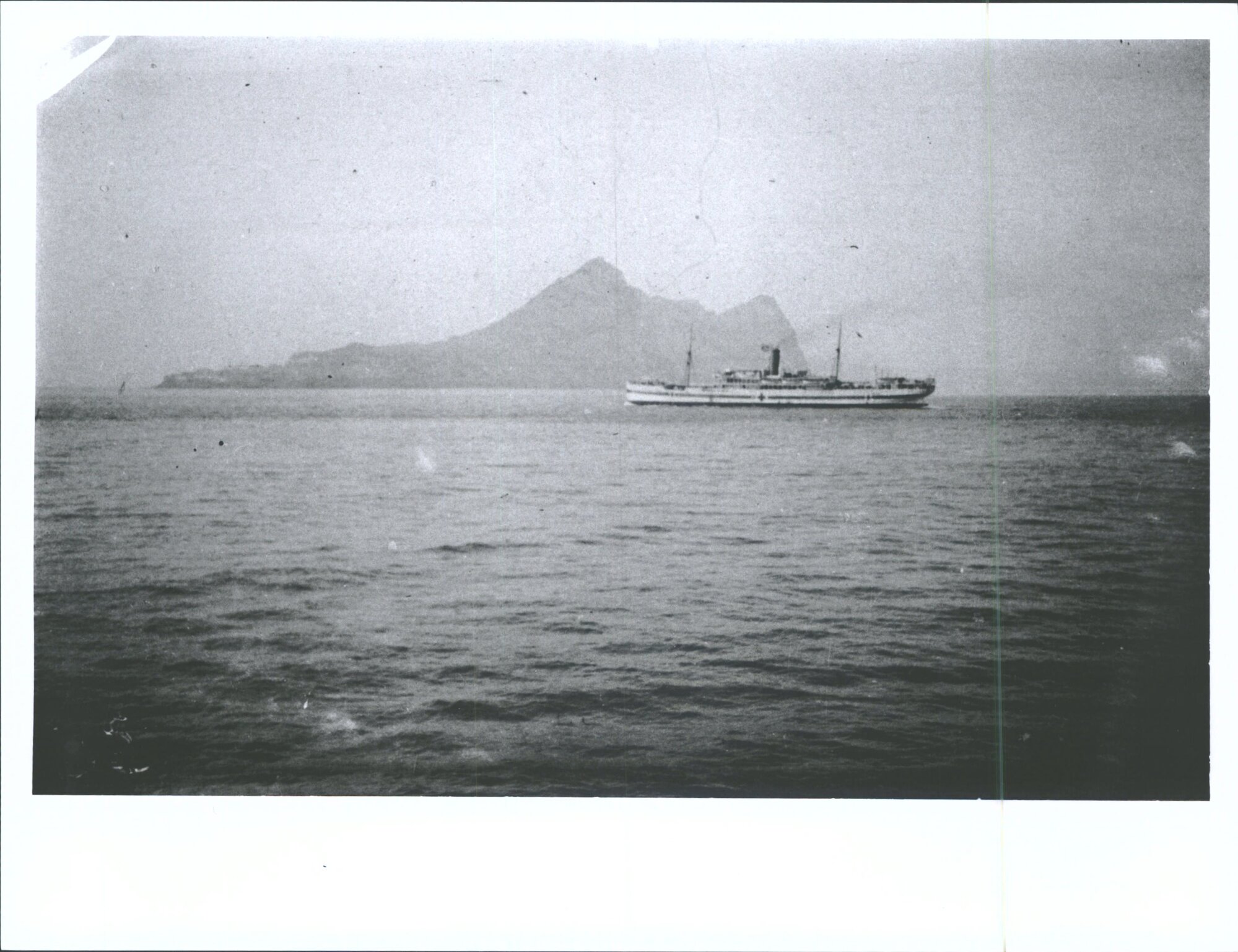Hospital Ship Off Gibraltar
