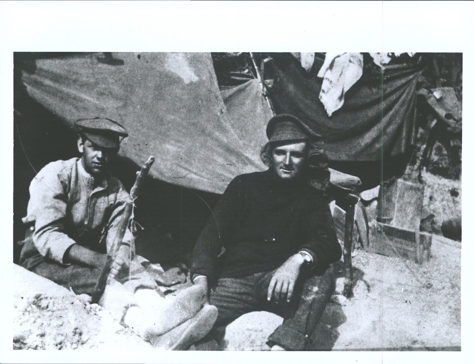 Dave Heggie (on left) with friend on Walkers