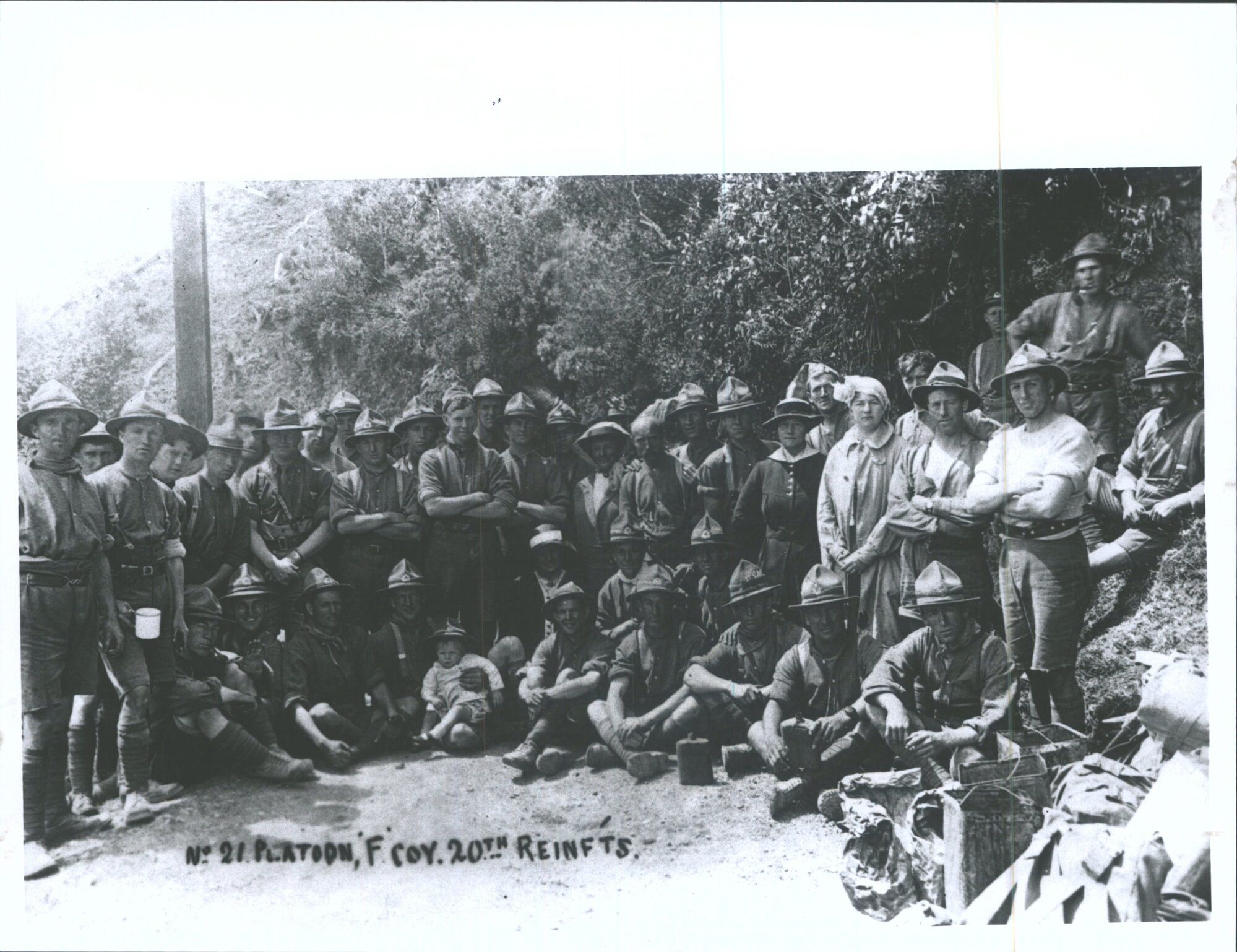 No 21 Platoon, 'F' Coy. 20th Reinf'ts