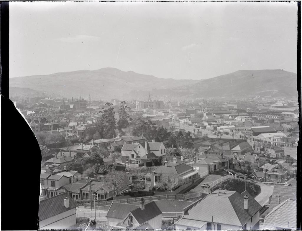 View looking north-east over Dunedin City