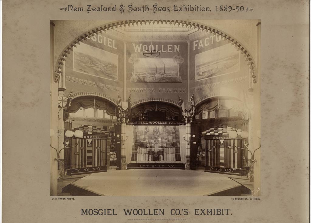 Mosgiel Woollen Company's exhibit, New Zealand and South Seas Exhibition