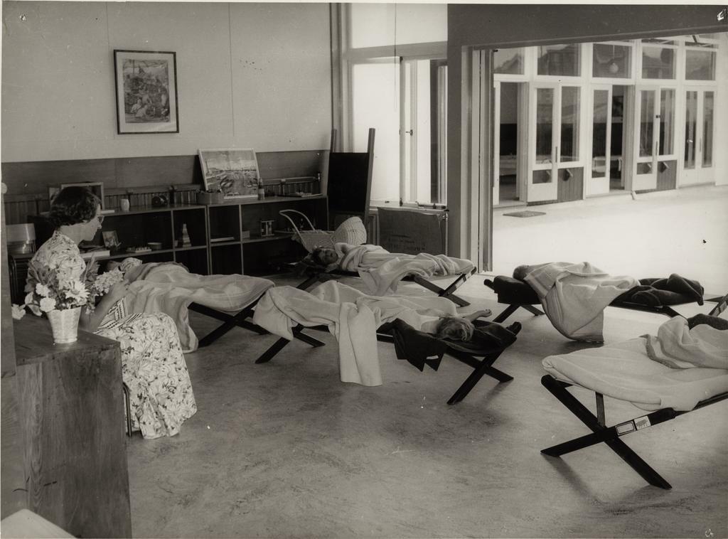 Helen Deem Centre for pre-school education. Miss Just (head teacher) shown.