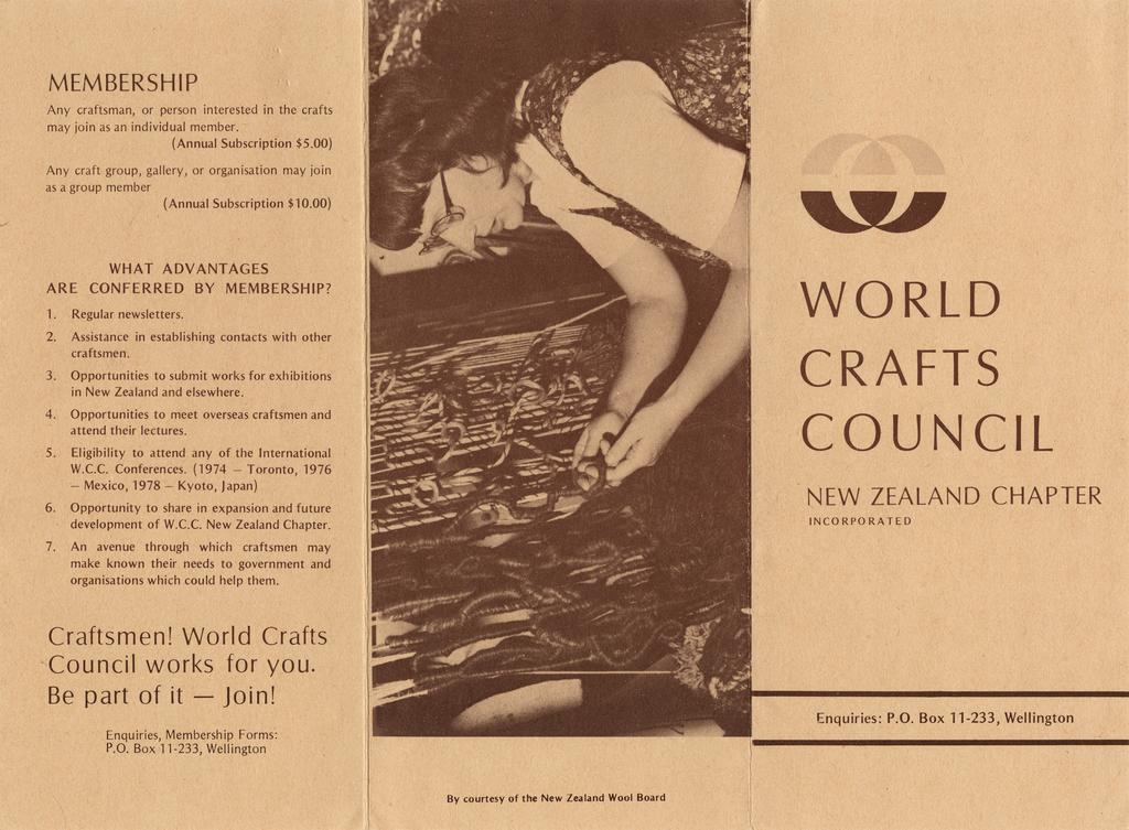 World Crafts Council membership brochure