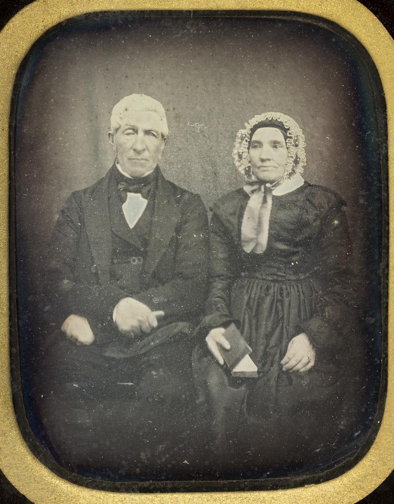 Man and woman, probably Alexander Blackie (1788-1874) and Mary Blackie
