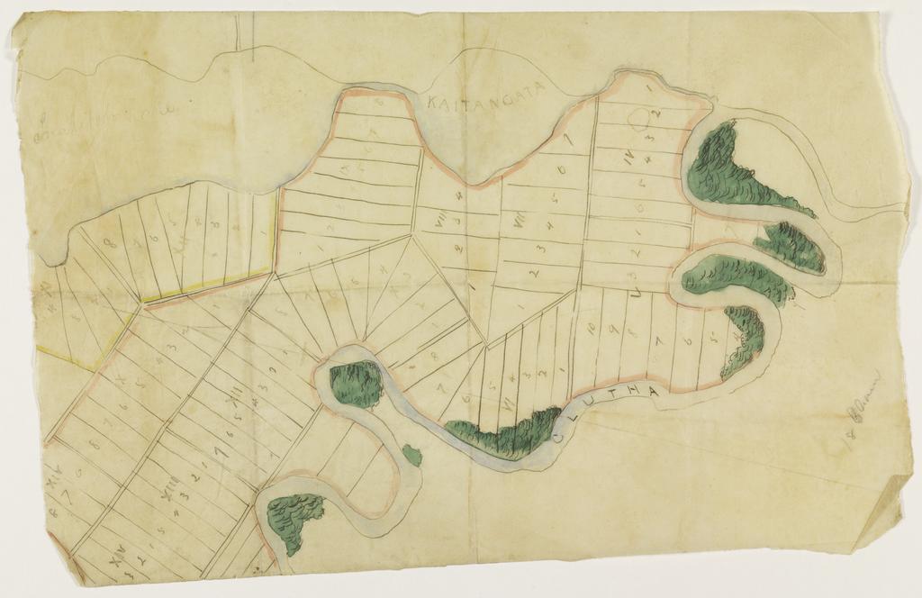 Hand drawn map of Inch Clutha