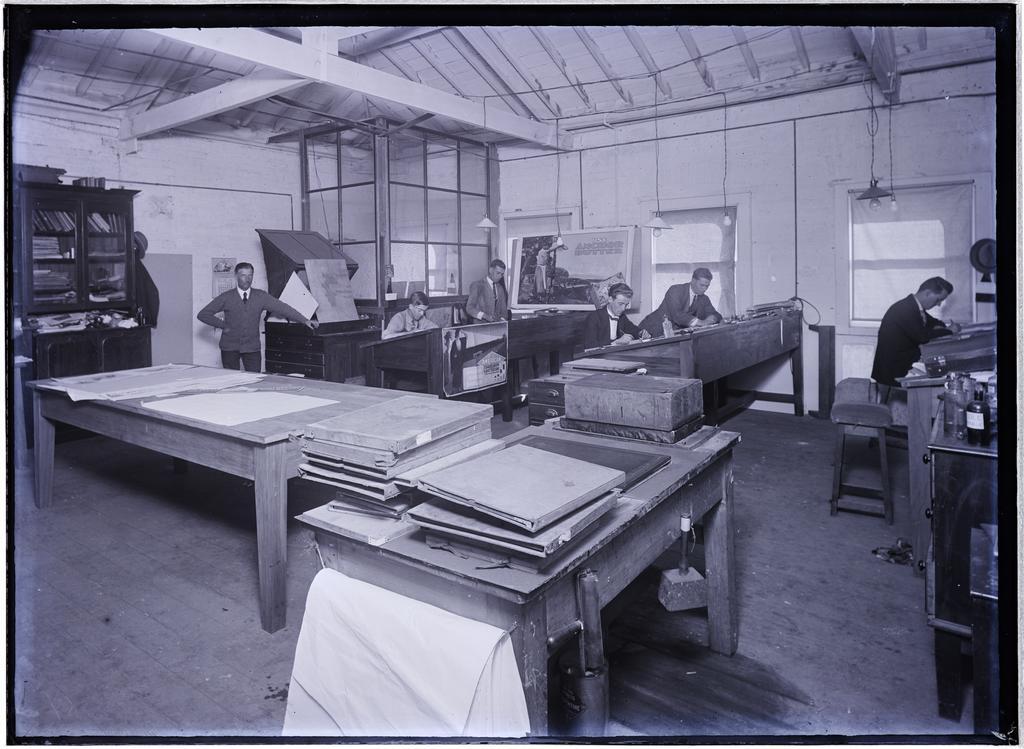 Graphic design room, Coulls Somerville Wilkie, Crawford Street, Dunedin