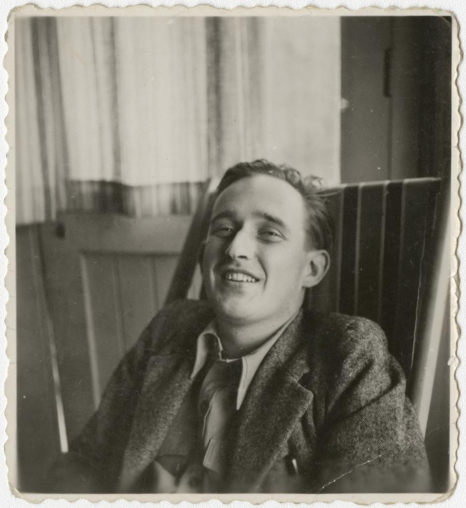 James K. Baxter in his early twenties