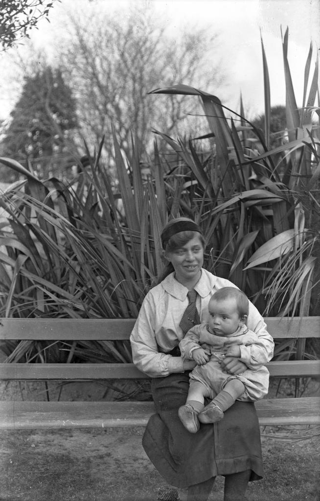 Em McGeorge holding Vic McGeorge