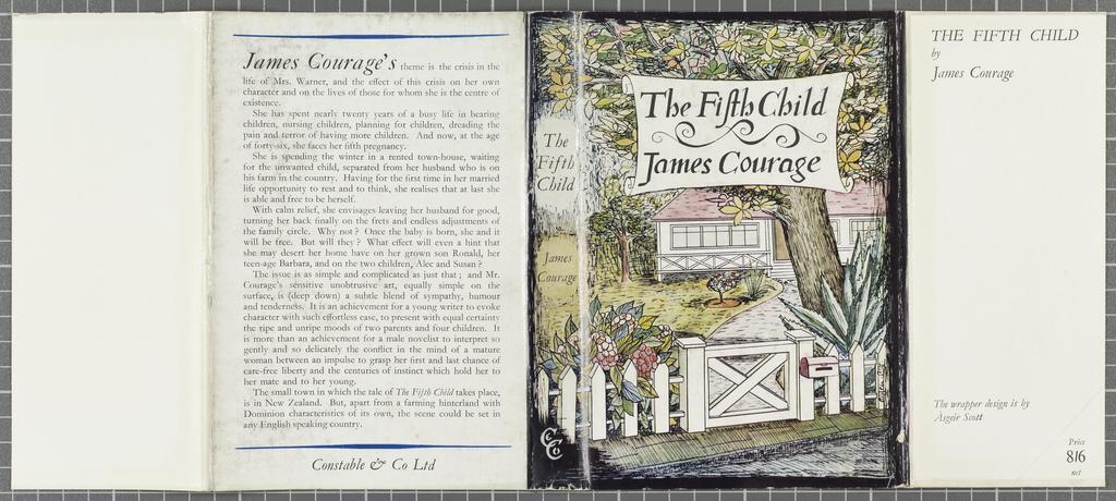 Dust cover for 'The fifth child' by James Courage