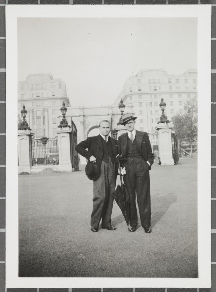 James Courage and friend [Frank Fleet] in Buenos Aires