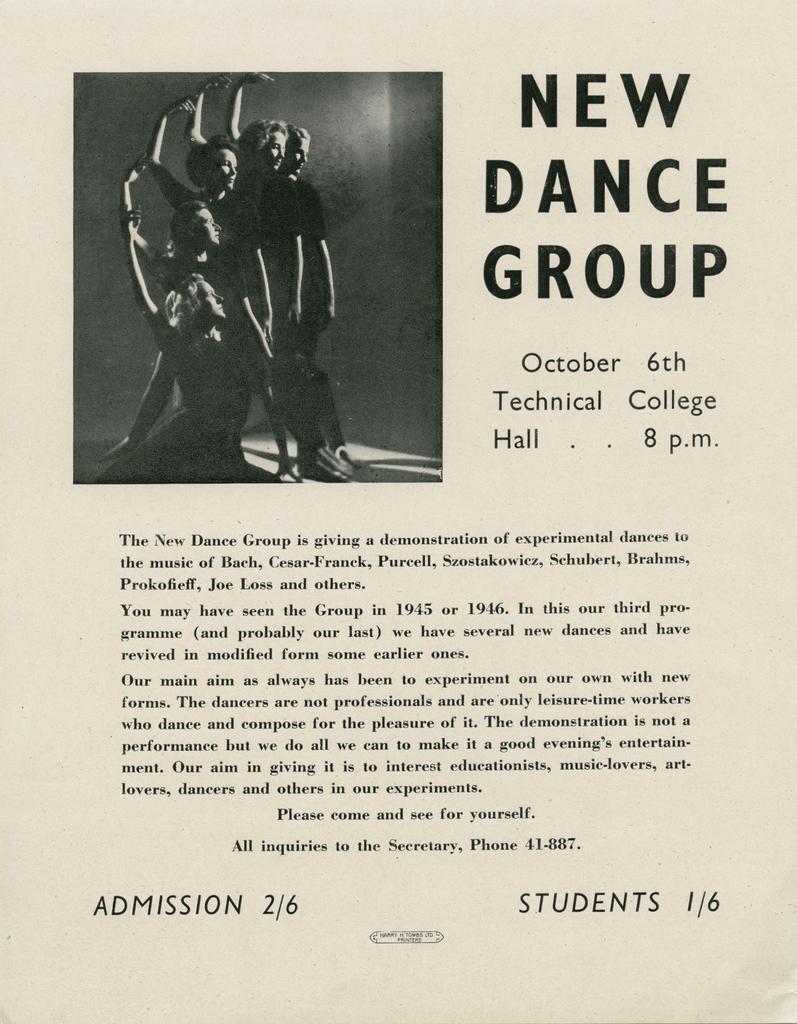 Poster for New Dance Group