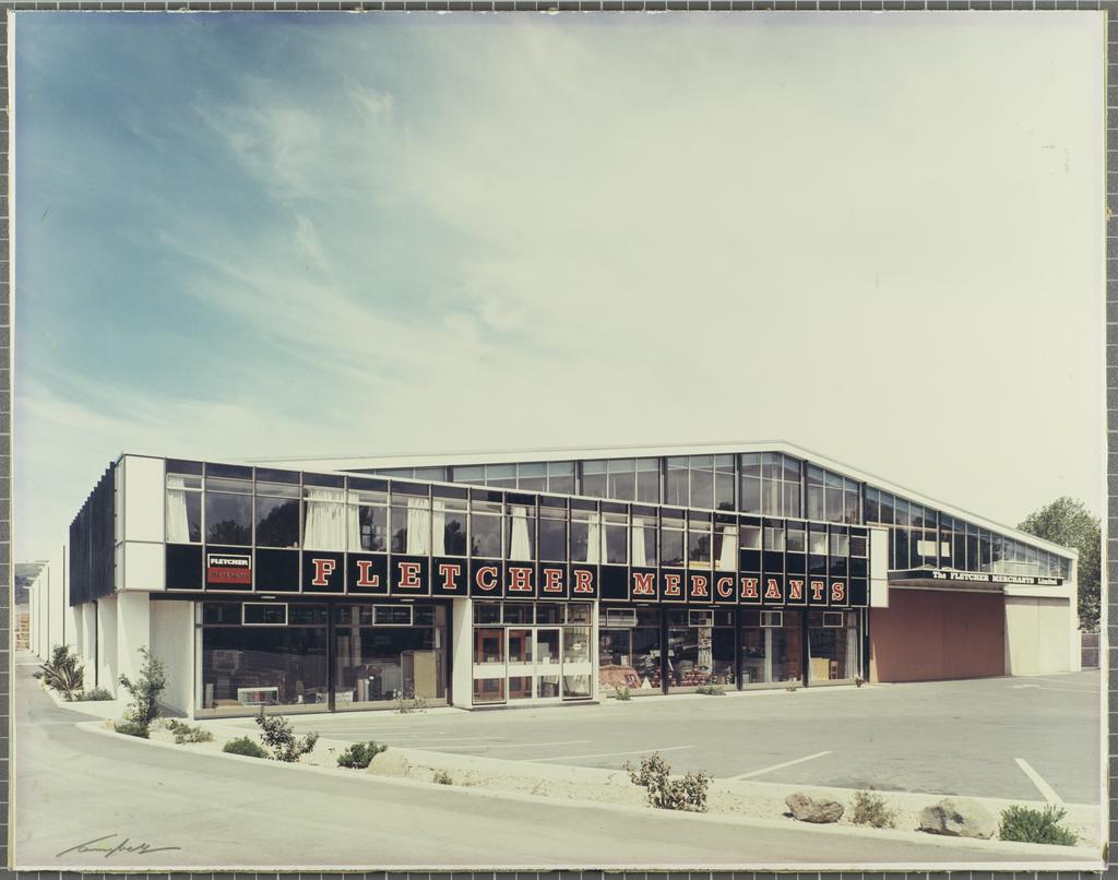 No. 324. Butler Brothers Ltd / Fletcher Merchants Ltd, large building supplies supermarket, 102 Anzac Avenue, Dunedin, G.F. White architect