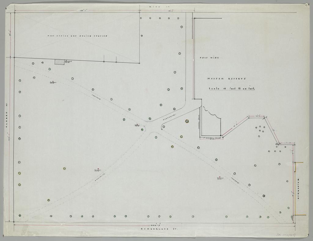 No. 559. Otago Museum, plans for alterations and additions to museum, Great King Street, Dunedin. Museum reserve.
