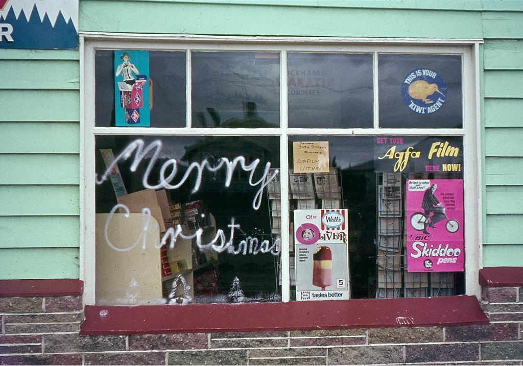 Shop window at Wairio, Southland