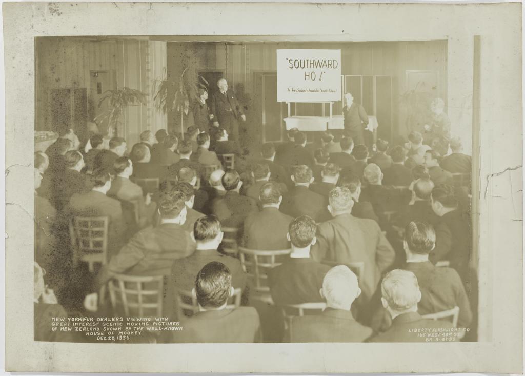 Gathering of rabbit skin dealers in New York