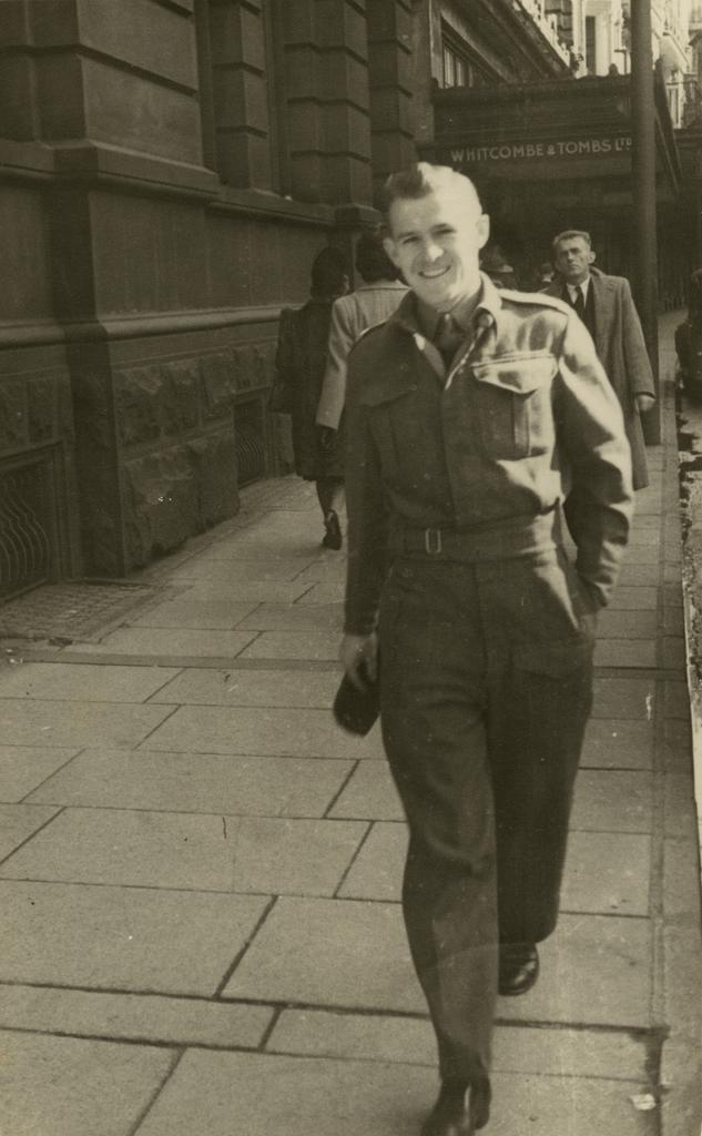 Street portrait of a soldier