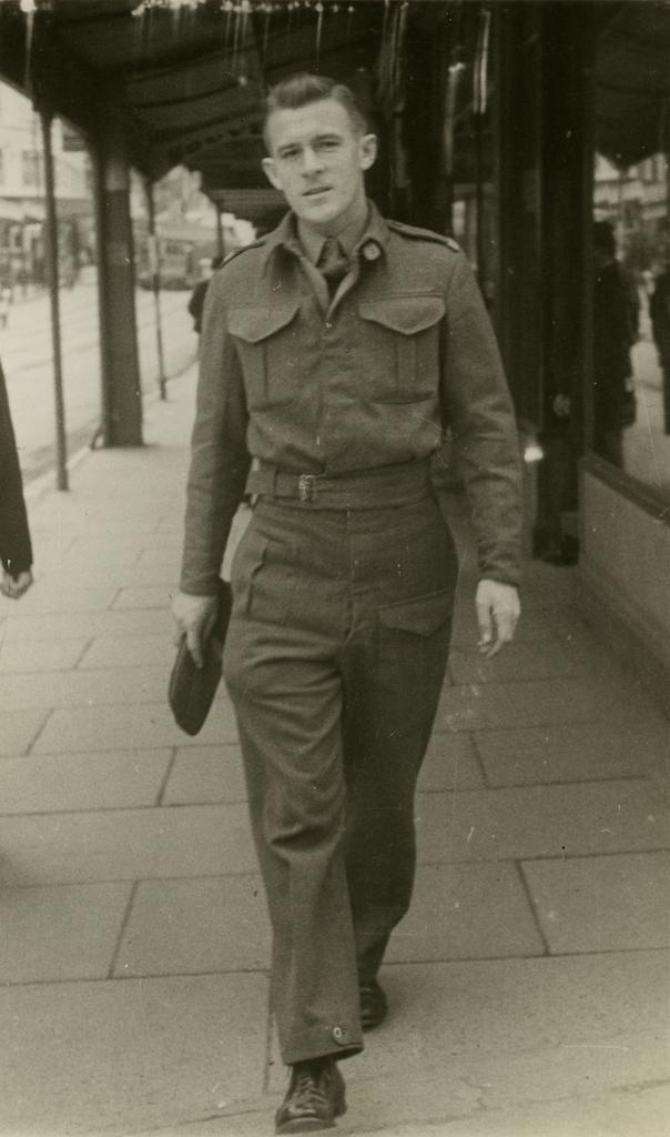 Street portrait of a soldier