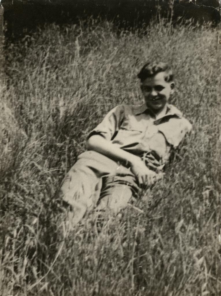 Man lying on the grass