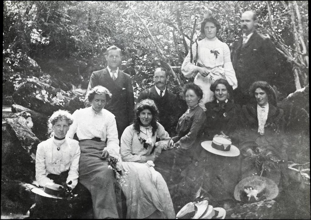 Group of women in garden setting