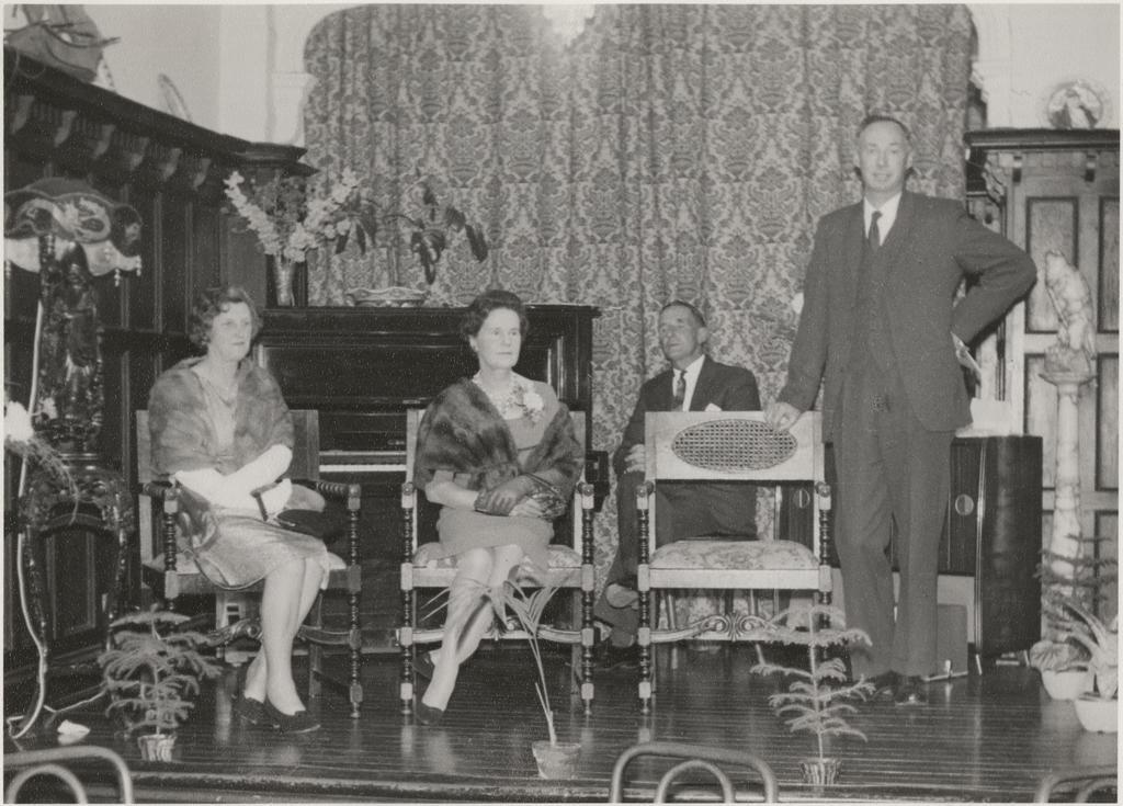 Farewell function at the Savoy, Dunedin, for Mr R.D. Stewart, secretary of the Otago Agricultural and Pastoral Society