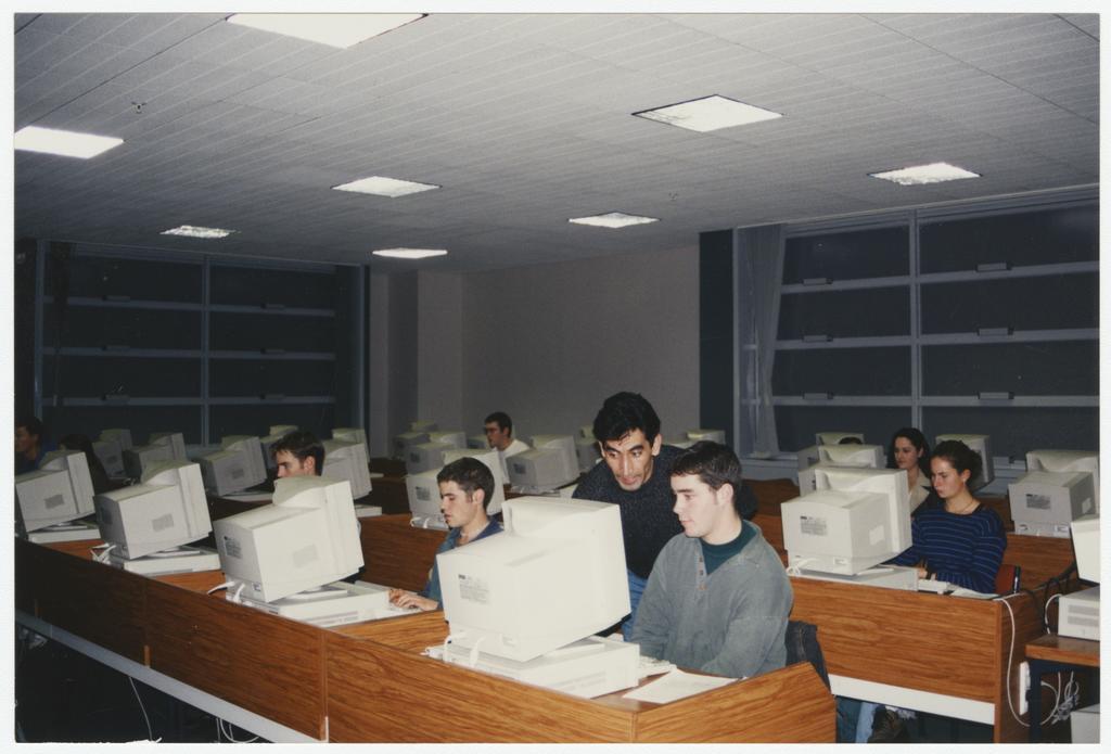 Students in computer laboratory