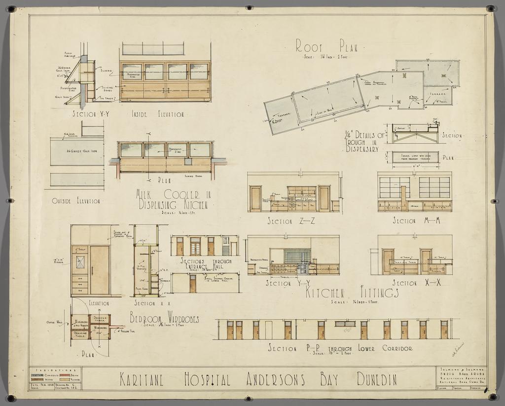 [Royal New Zealand Plunket Society], plans for Karitane Hospital, Andersons Bay, Dunedin. Salmond &amp; Salmond architects. Sheet 6.