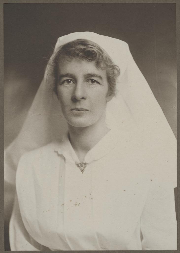 Elizabeth W. Stewart in her nurses uniform