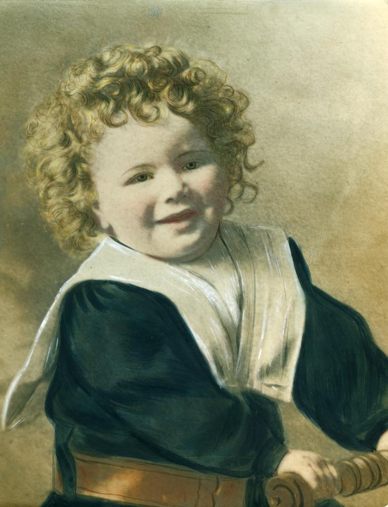 Painting of Webber as a child