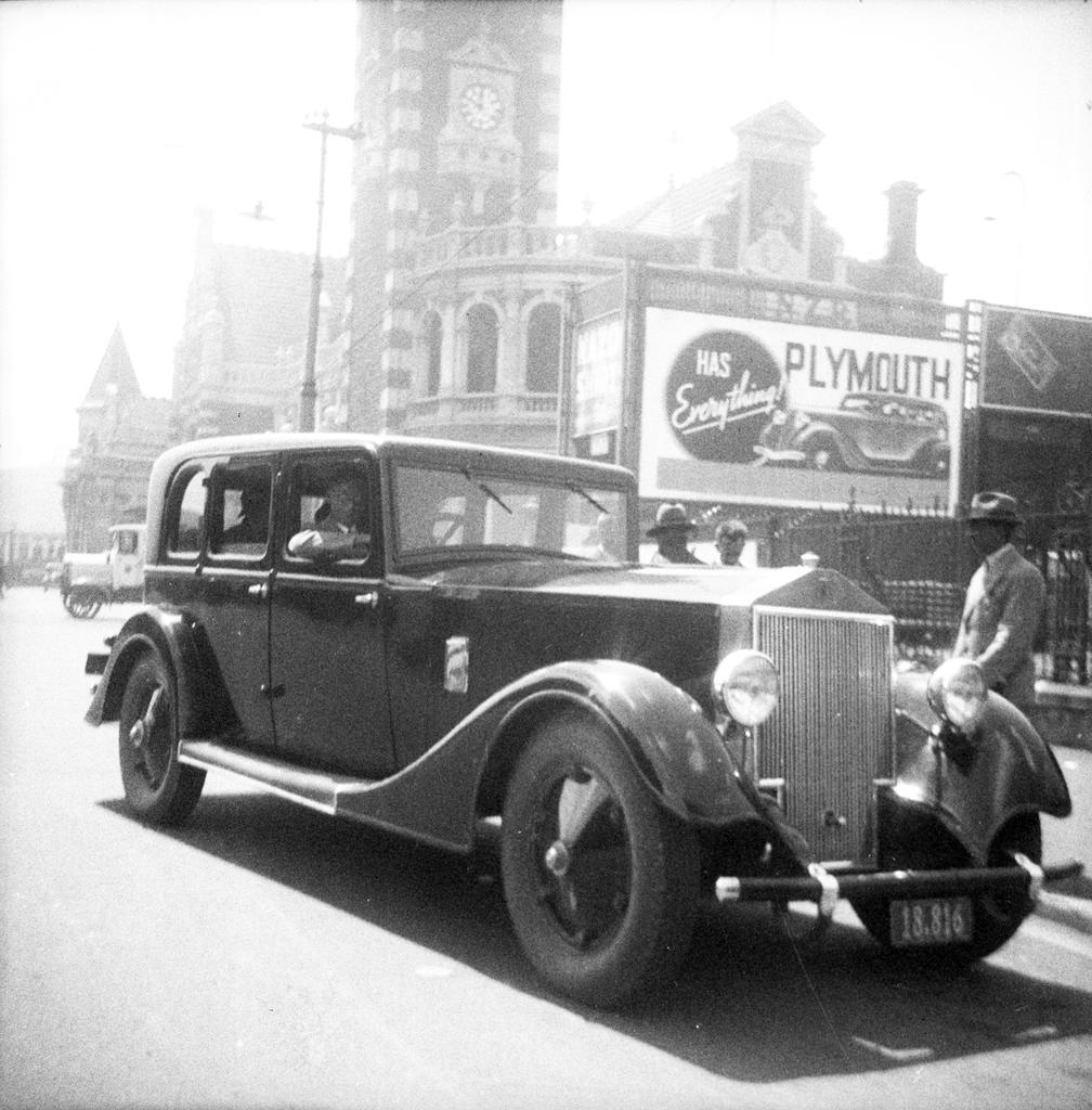 Ernie Webber's Rolls Royce car, Dunedin