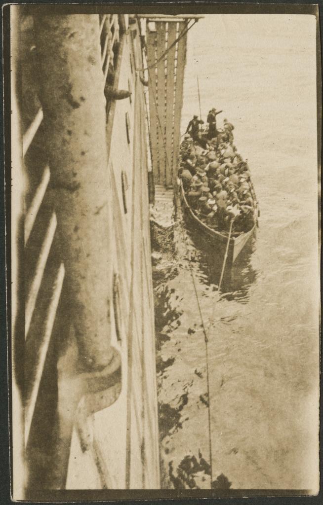 'The first wounded we received, "Ivernia"'