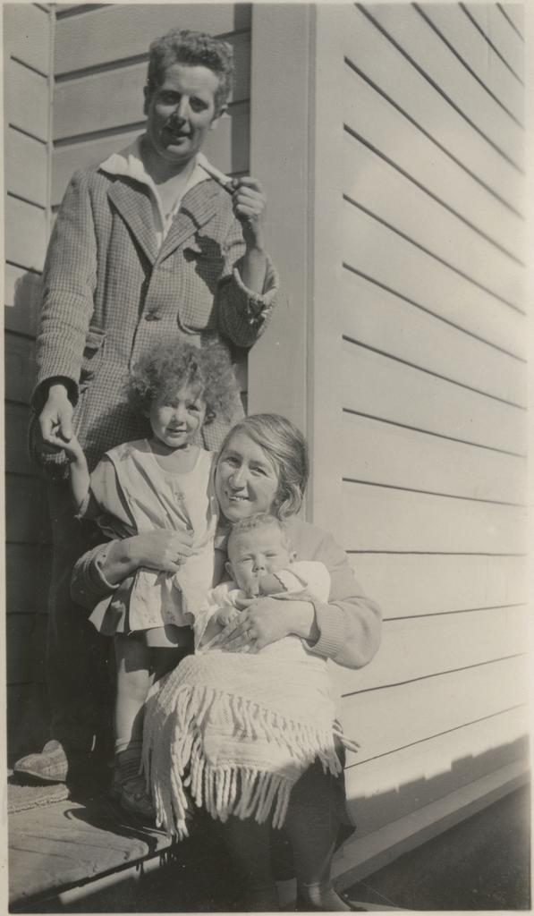 Allen family on steps