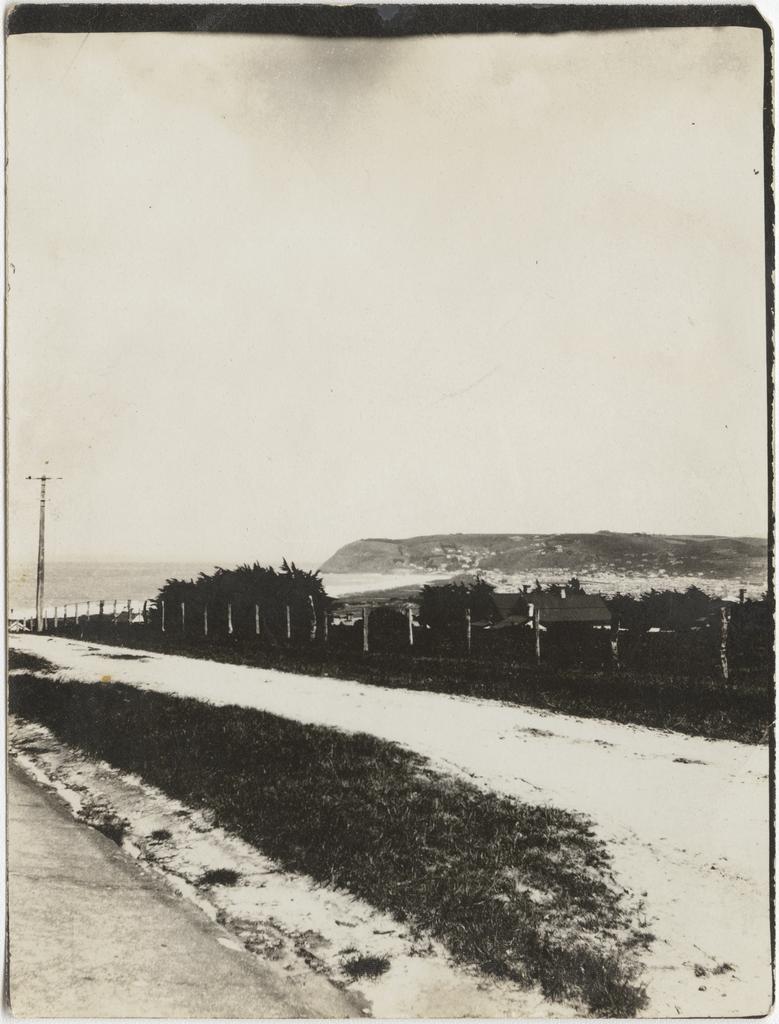 'This is looking down the road from our house'