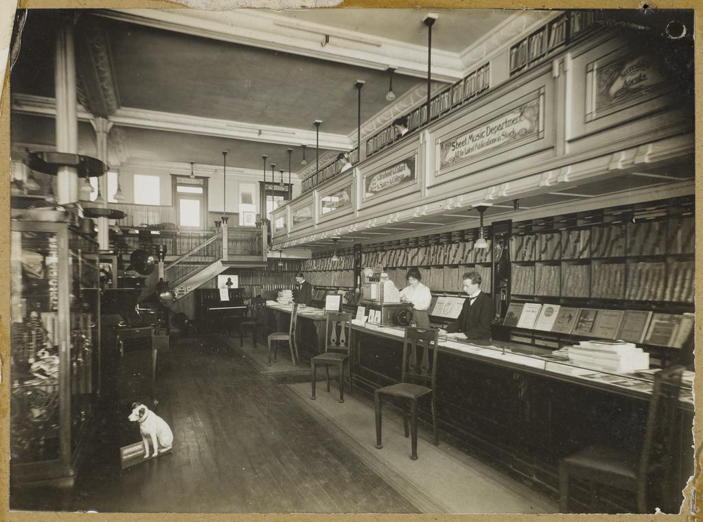 Sheet and book music department, Bristol Piano Company, Princes Street, Dunedin