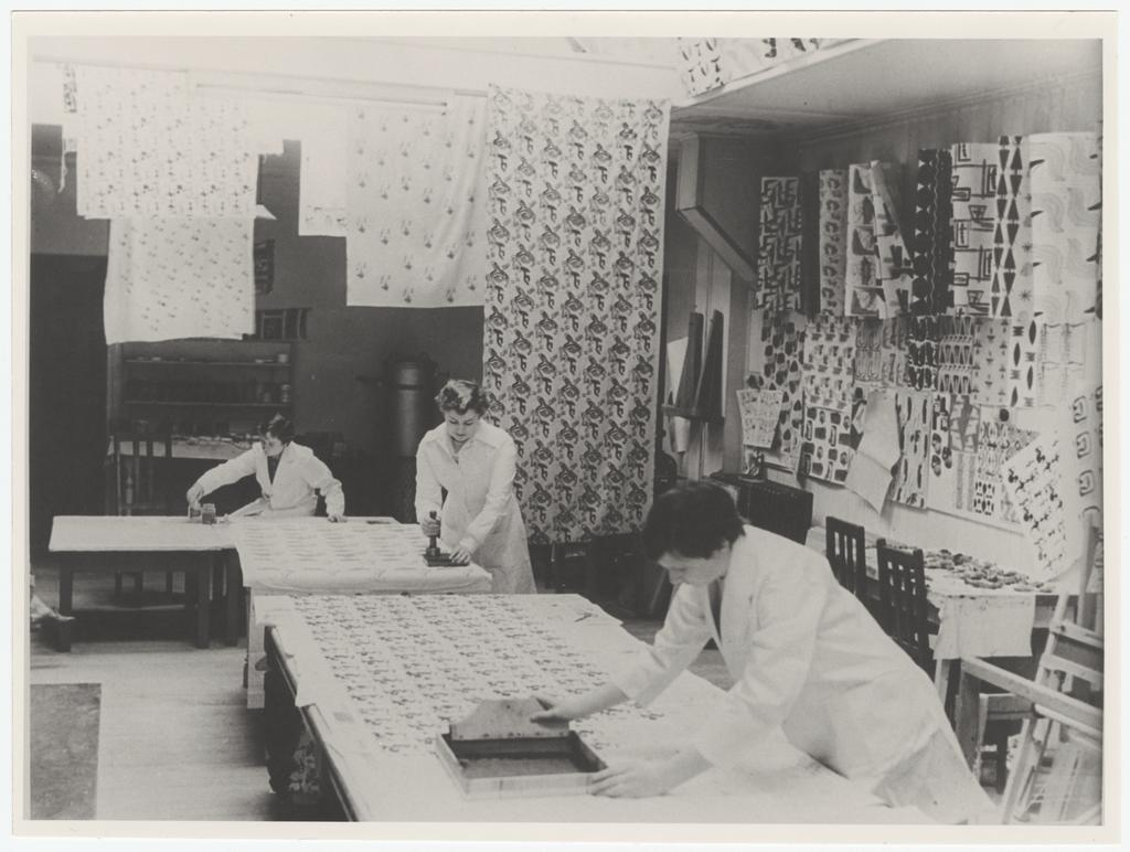 School of Home Science design class in present library