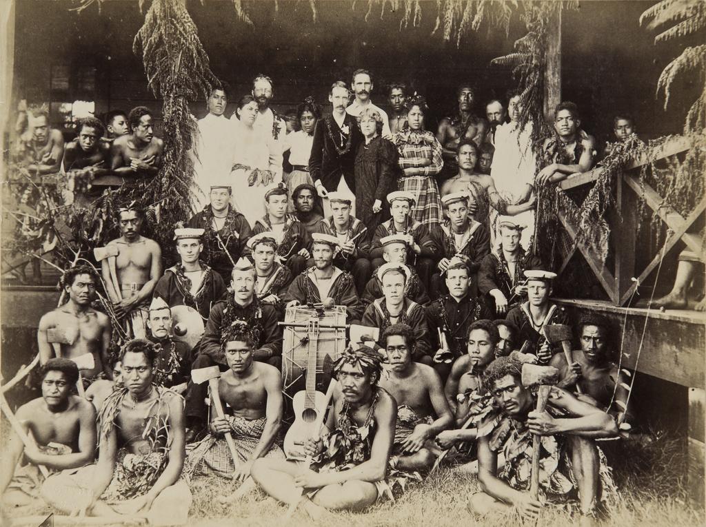 Entertainment given to the band of the "Katoomba" by Mr &amp; Mrs Robert Louis Stevenson at Vailima