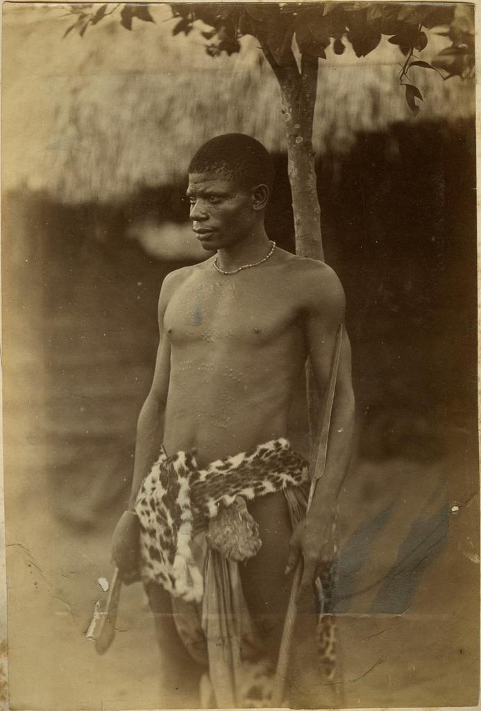 Zulu warrior from the interior near Mutu