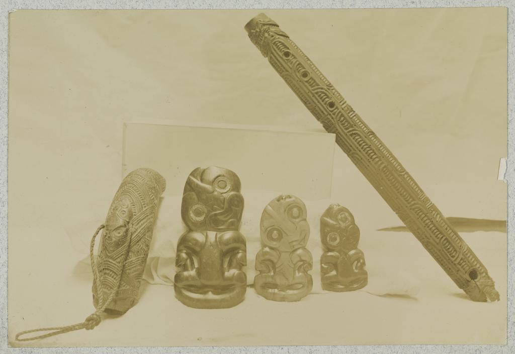 Tiki and carved flutes